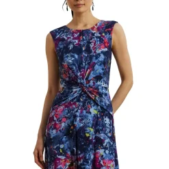 Bedrucktes Jerseykleid mit Twist-Detail