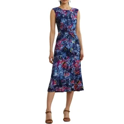 Bedrucktes Jerseykleid mit Twist-Detail