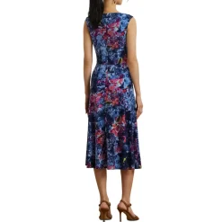 Bedrucktes Jerseykleid mit Twist-Detail