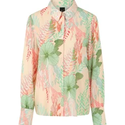Bluse mit floralem muster