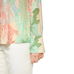 Bluse mit floralem muster
