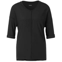 Blusenshirt aus Material-Mix