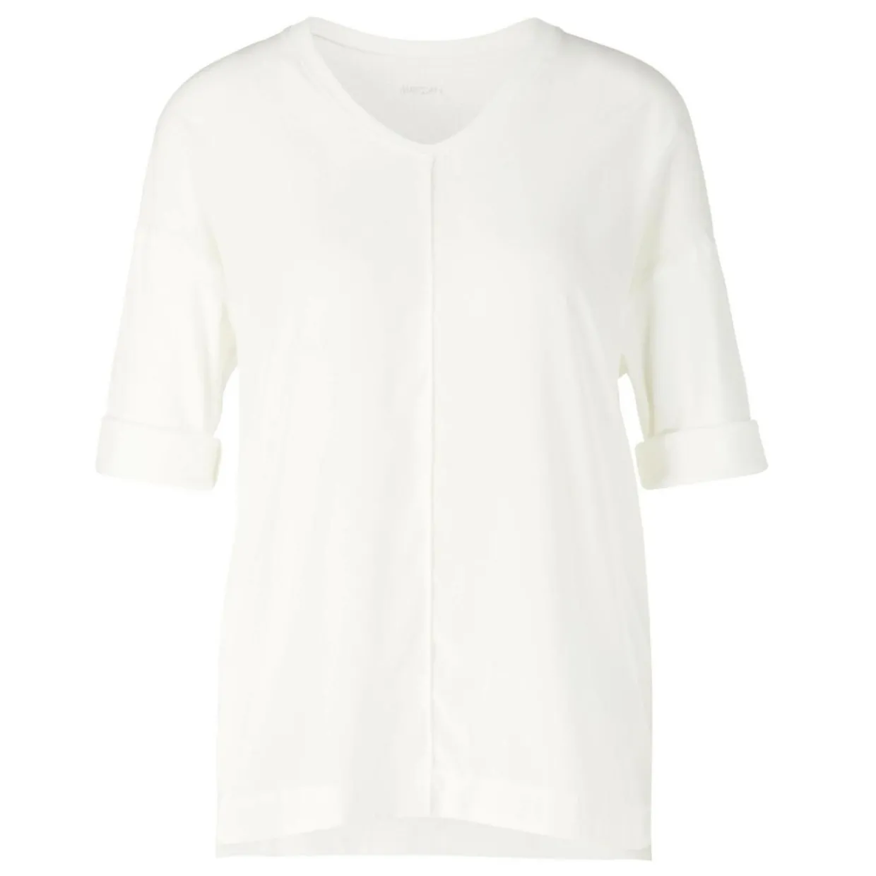 Blusenshirt aus Material-Mix