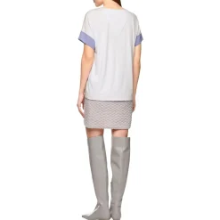 Blusenshirt  mit materialmix
