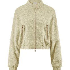Cropped Bouclé-Jacke