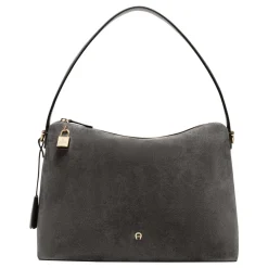 Delia Suede Beuteltasche M