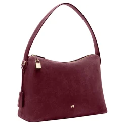 Delia Suede Beuteltasche M