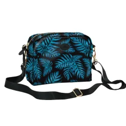 Easy Mini Bag Philodendron blue