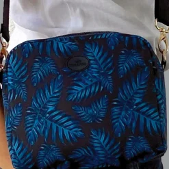 Easy Mini Bag Philodendron blue