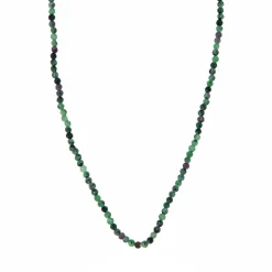 Halskette Rubyzoesite