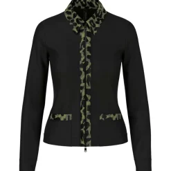 Jersey-jacke mit cube-print-details