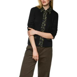 Jersey-jacke mit cube-print-details