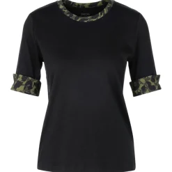 Jersey-shirt mit print-details
