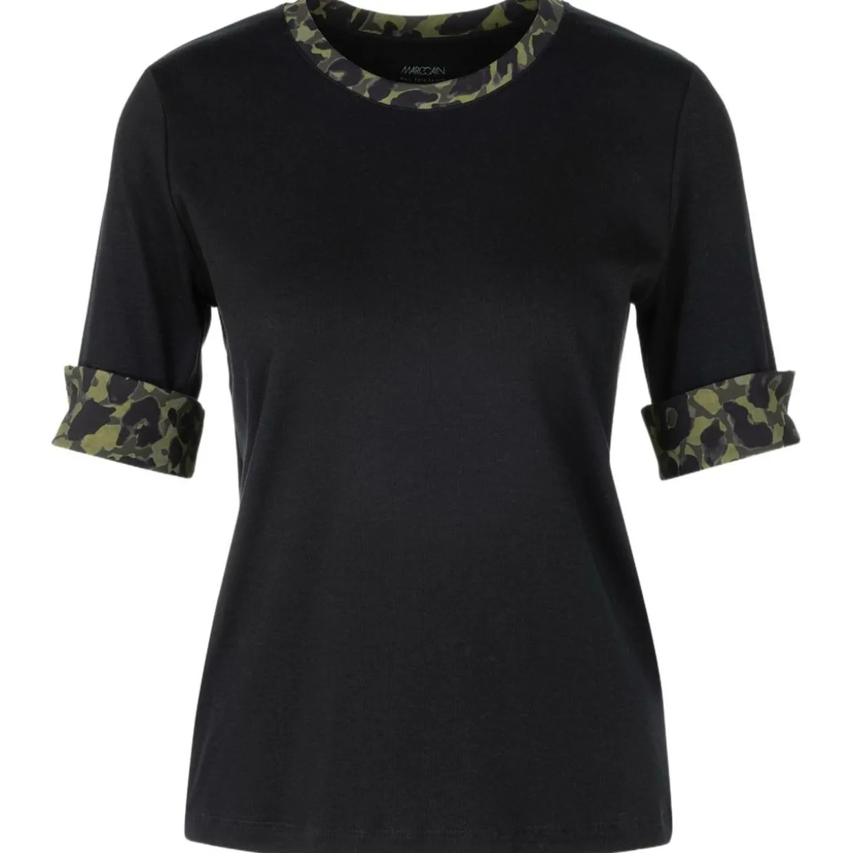Jersey-shirt mit print-details