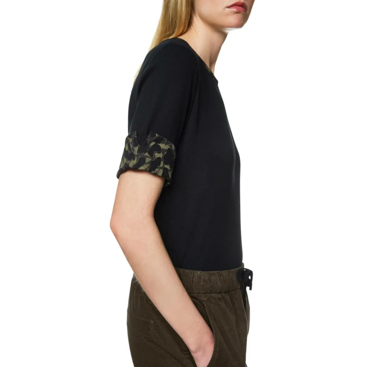 Jersey-shirt mit print-details