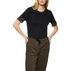 Jersey-shirt mit print-details
