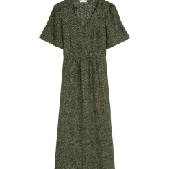Kleid mit elastischer taille flared