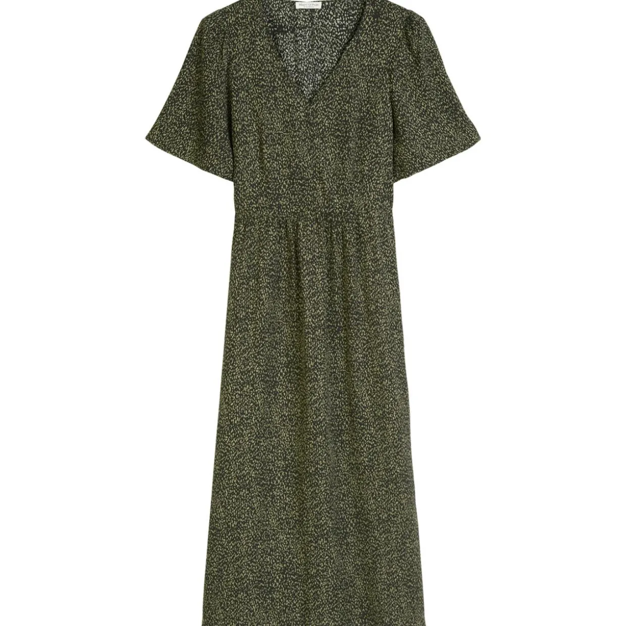 Kleid mit elastischer taille flared