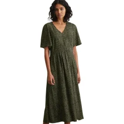Kleid mit elastischer taille flared