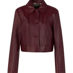 Kurze Lederjacke