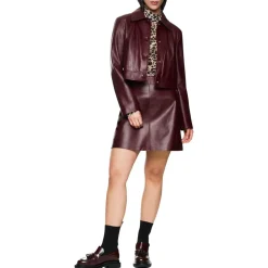 Kurze Lederjacke