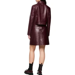 Kurze Lederjacke