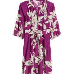 Kurzes print-kleid relaxed