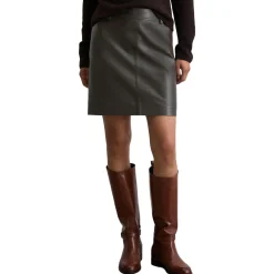 Leder-minirock regular