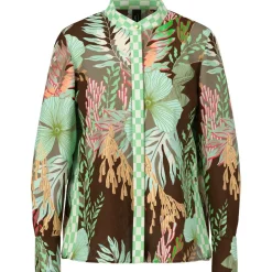 Leichte bluse mit floralem print