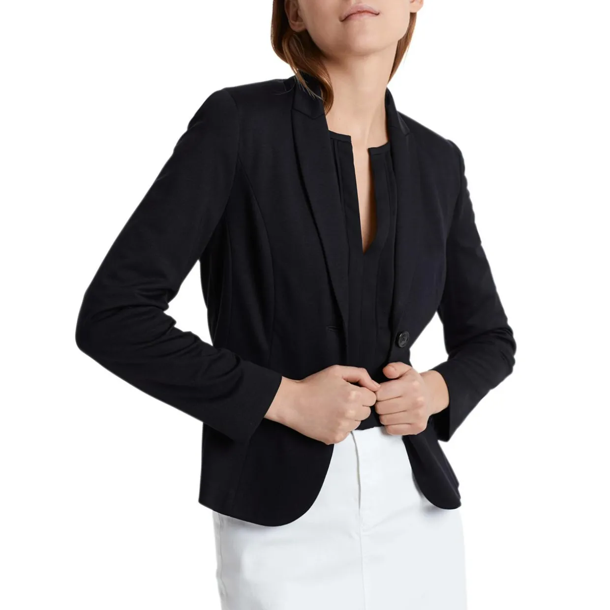 Leichter Blazer aus feinem Jersey