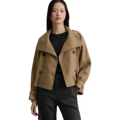 Leinen-Trenchjacke relaxed