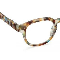 Lesebrille #C Blue Tortoise + 1.00