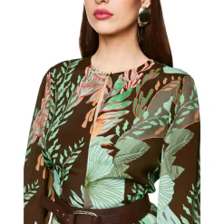 Maxikleid mit floralem print