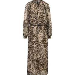 Maxi-Kleid mit Leo Print