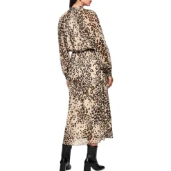 Maxi-Kleid mit Leo Print
