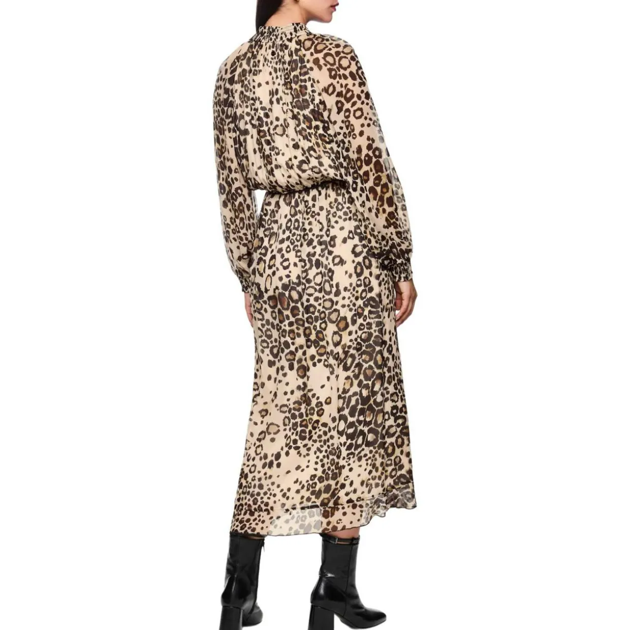 Maxi-Kleid mit Leo Print