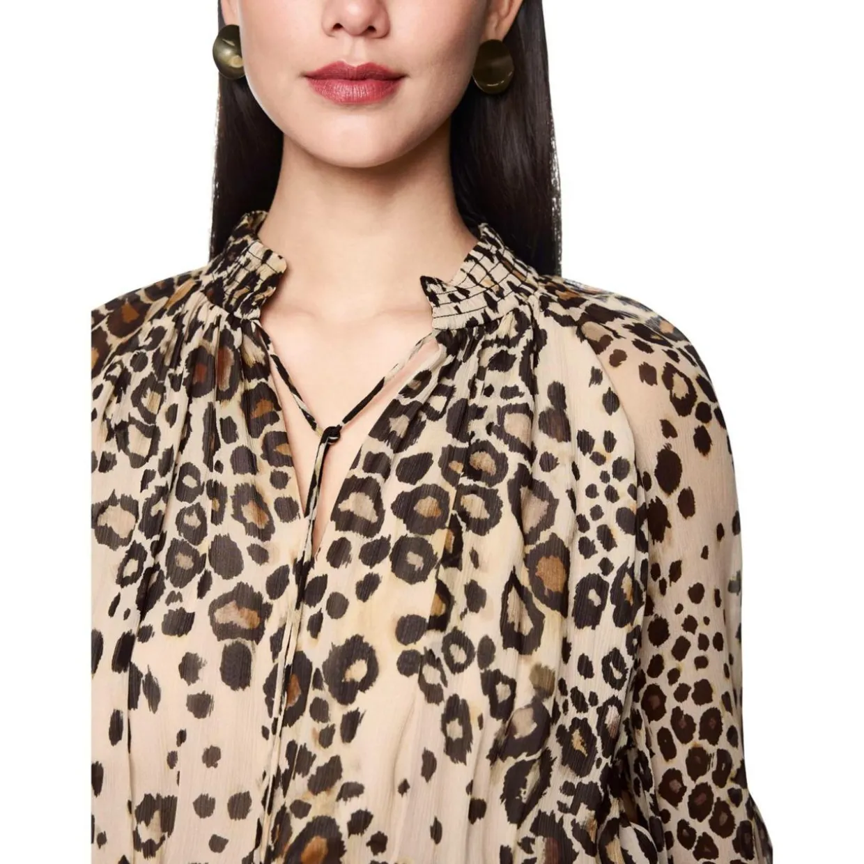 Maxi-Kleid mit Leo Print
