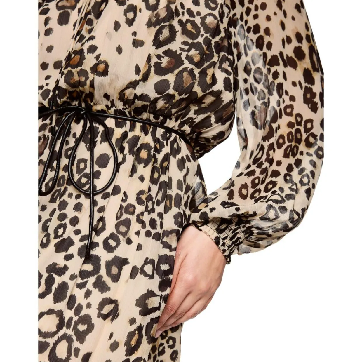 Maxi-Kleid mit Leo Print