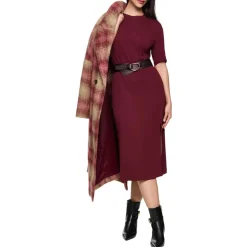 Midi-Kleid mit Schlitz