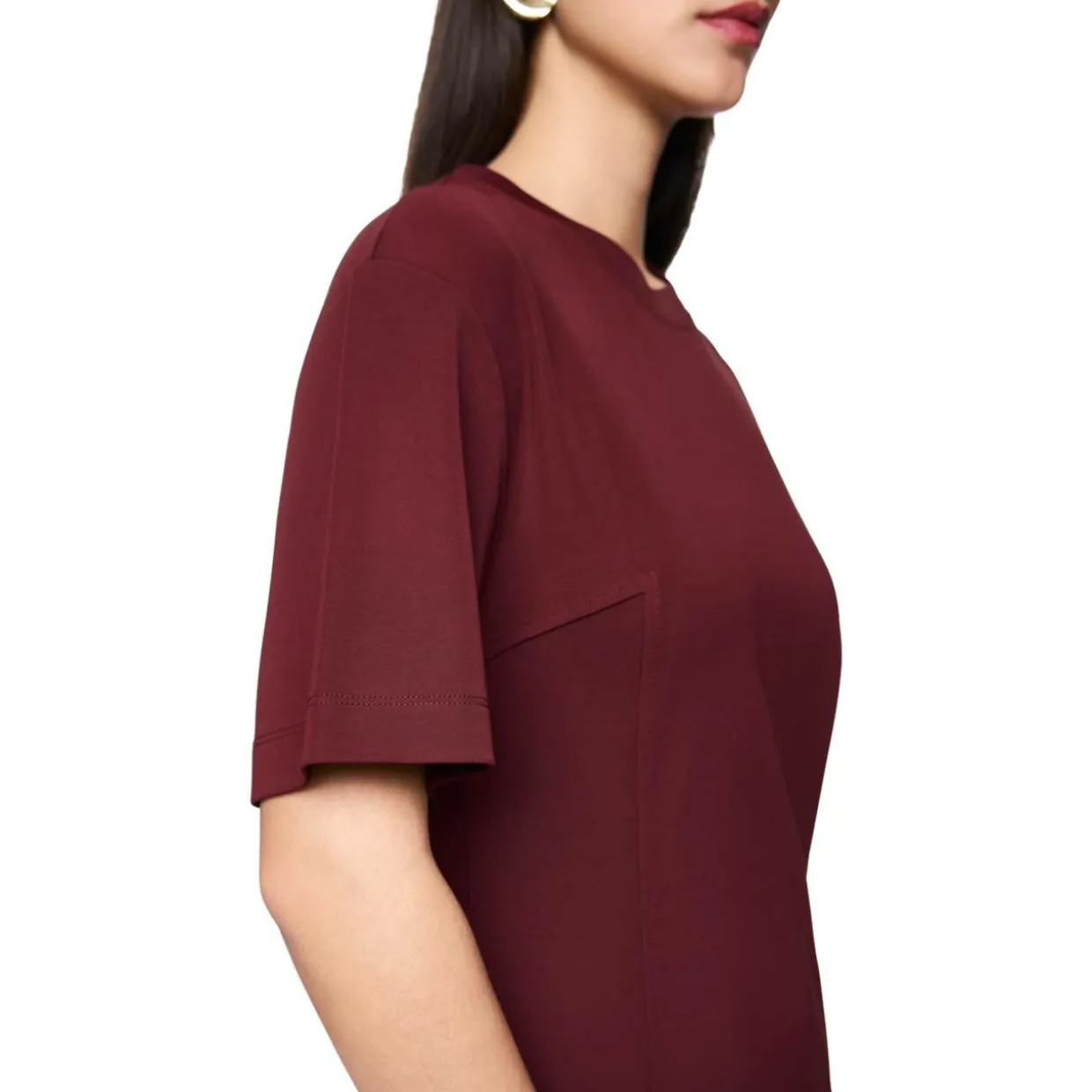 Midi-Kleid mit Schlitz