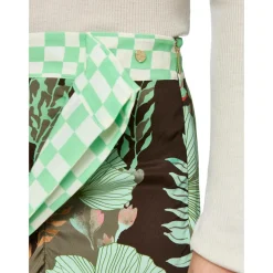 Midirock mit floralem print