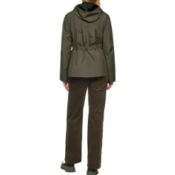 Outdoor jacke mit kordelzug