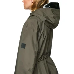 Outdoor jacke mit kordelzug