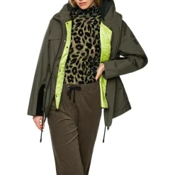 Outdoor jacke mit kordelzug