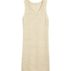 Ärmelloses Strickkleid slim