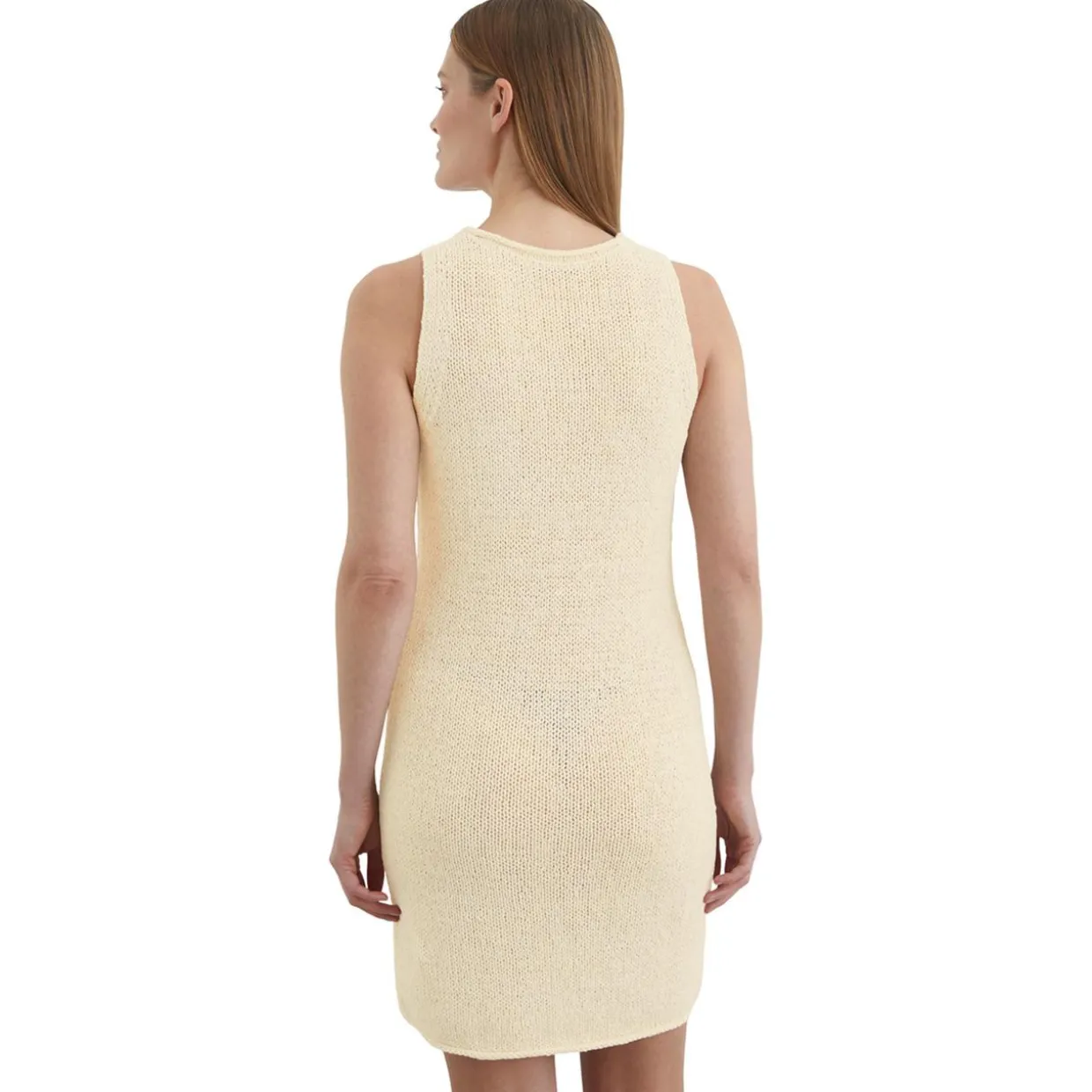 Ärmelloses Strickkleid slim