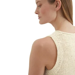 Ärmelloses Strickkleid slim