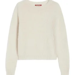 Rundhalspullover aus Mohair-Mischgarn