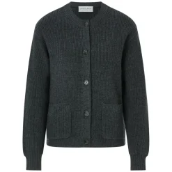 Schurwoll Strickjacke