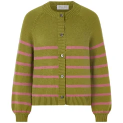Schurwoll-Strickjacke